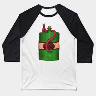 Pink and Green Potion Dragon Baseball T-Shirt